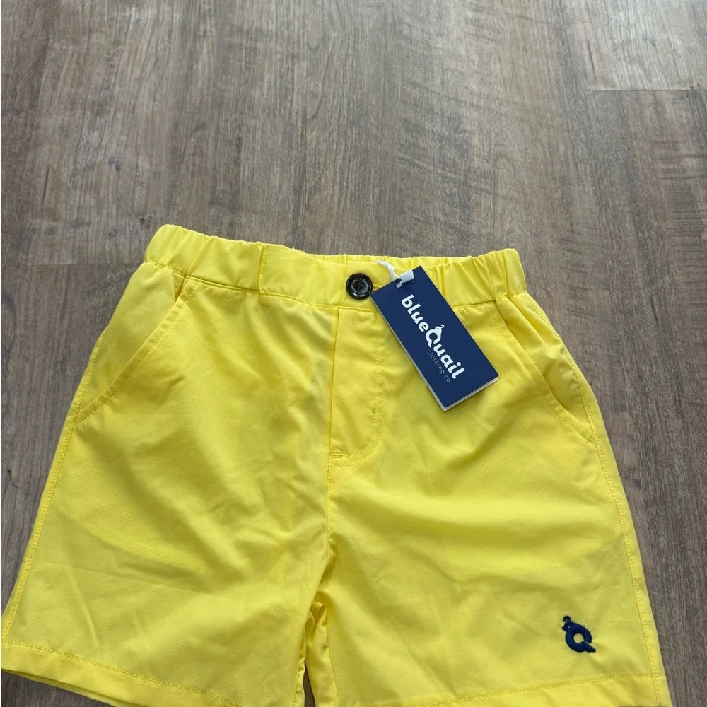 Kids Yellow Casual Swim Shorts